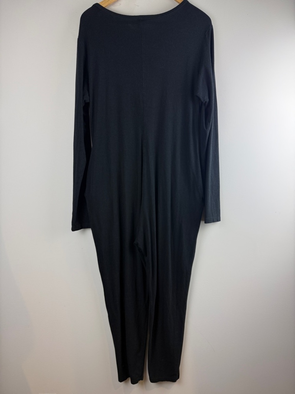 Smash + Tess Black Long Sleeve V-Neck Jumpsuit Size Medium - Picture 7 of 10